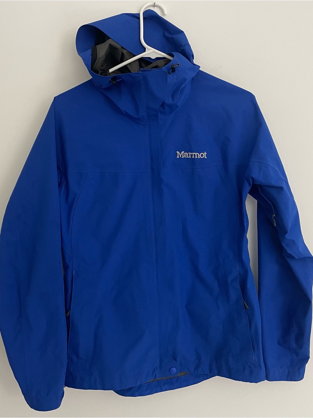 Marmot Royal Blue Waterproof Gore-Tex Jacket with Hood